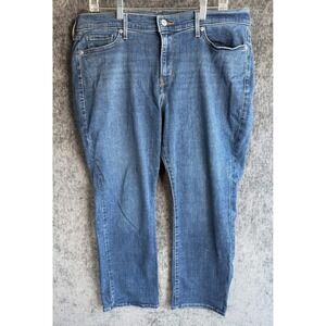 Womens Sz 18w Levi's Classic Straight Blue Denim Jeans Pants